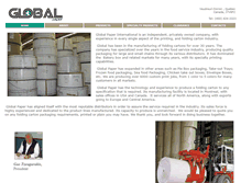 Tablet Screenshot of globalpaper.ca